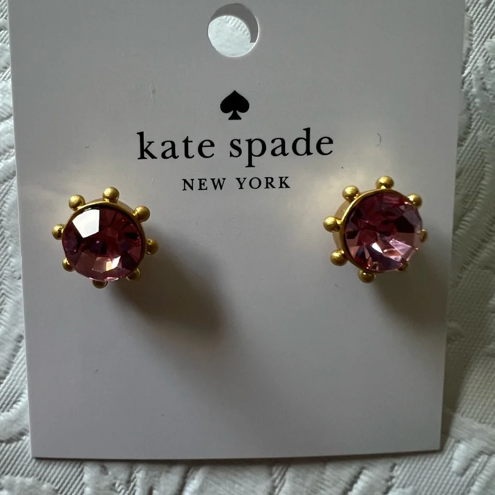 Kate spade Crystal Bezel Stud Earrings - Picture 3 of 3